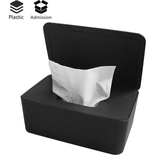 Wet Tissue Box Desktop Seal Baby Wipes Paper Storage Box Household Plastic Dust-proof With Lid Tissue Box For Home Office Decor