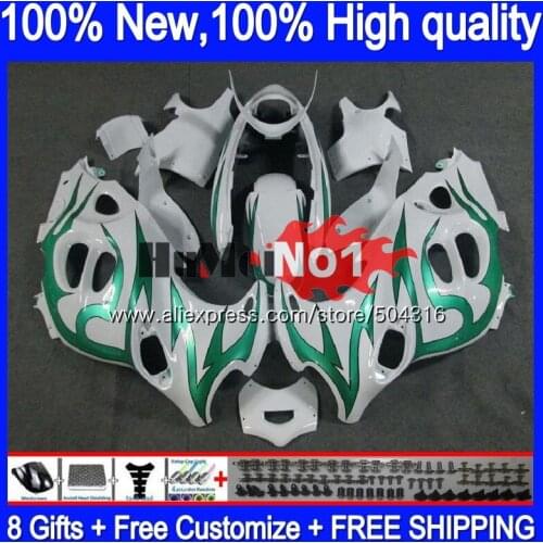 Body For SUZUKI KATANA GSX600F GSXF 600 750 13MC.34 Green flames GSXF750 GSXF600 2003 2004 2005 2006 2007 03 04 05 06 07 Fairing