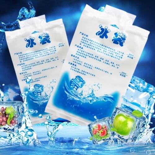 Reusable PE Empty Ice Bag Water Injection Cold Pack for Food Fresh First Aid Kitchen Dining BarGadgets