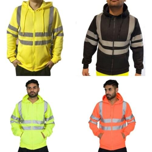 Men Winter Slim Zipper Hoodie Warm Hooded Sweatshirt Coat Jacket Outwear