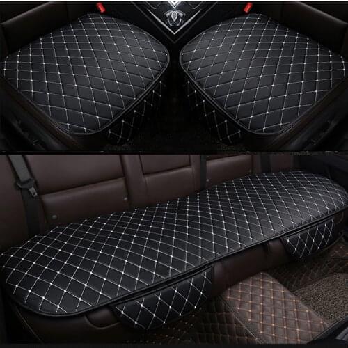 Car Seat Covers Set Universal Auto Seat Cover PU Leather Automobile Chair Pad Cars Front Back Protect Cushion Car Accessories
