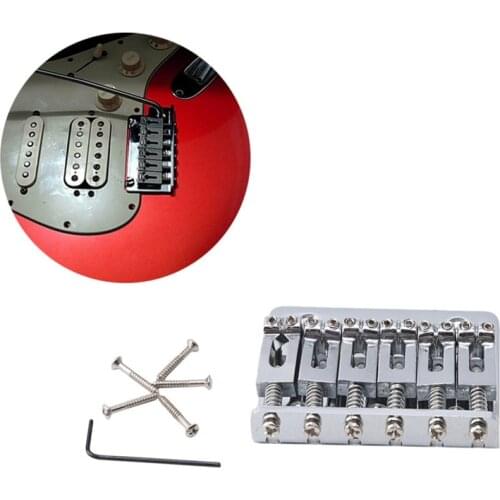 Black/Silver New Replacement Standard Tremolo Bridge Set For Strat Electric Guitar Parts & Accessories