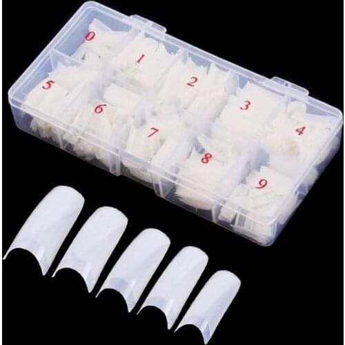 500pcs/Box False Nails Natural French Acrylic UV Gel False Fake Nail Art Tips Nail Polish Manicure For Professional Salon
