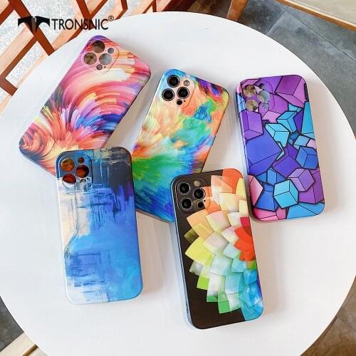 Fully Protected Magic Phone Case for iPhone 12 11 Pro Max XR Xs Max Soft Matte Graffiti Luxury Cases for iPhone 7 8 Plus Covers