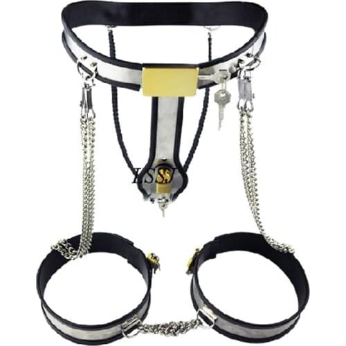Metal chastity belt for female chastity pants anti masturbation tool sex restraint bandage Drop shipping