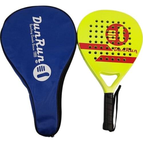 Paddle Beach Tennis Racket Carbon Fiber Enlarge The Noodles Shock Absorption Anti-slip Handle Leather Outdoor Sports Equipment