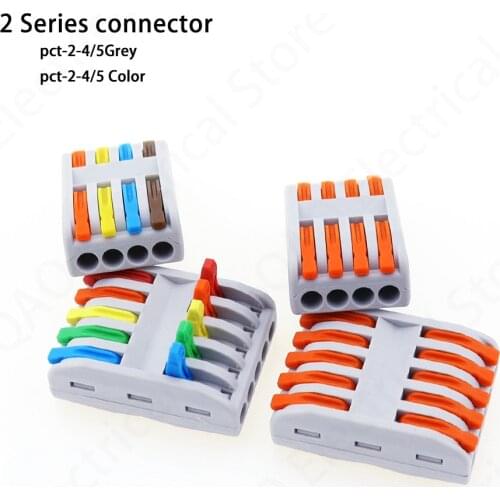 Wire wiring Connectors 4 pin 5 pin Terminal Block Conductor SPL-4/5 Push-In Led Light universal Compact Cable Splitter Connector