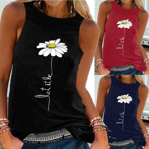Plus Size Female Sleeveless O Neck Print Bandages Summer Shirts Tops New Fashion Vintage Women t-shirts off-Shoulder streetwear