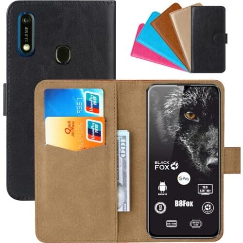 Luxury Wallet Case For Black Fox B8Fox BMM441S PU Leather Retro Flip Cover Magnetic Fashion Cases Strap
