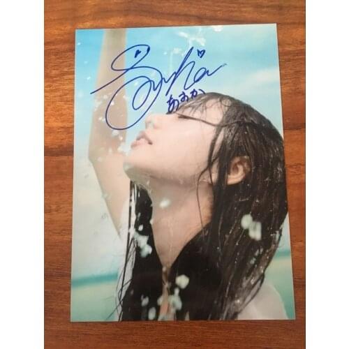 Hand signed Saito Asuka autographed photo 5*7 free ship J-POP 082018G