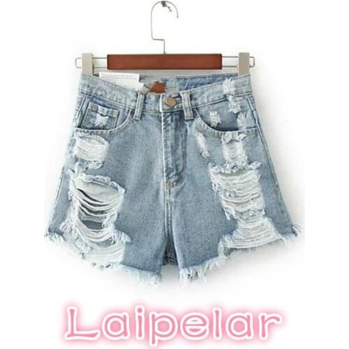 Summer women black sexy short streetwear casual korean fashion clothing Denim shorts sweatpants high waist jean shorts