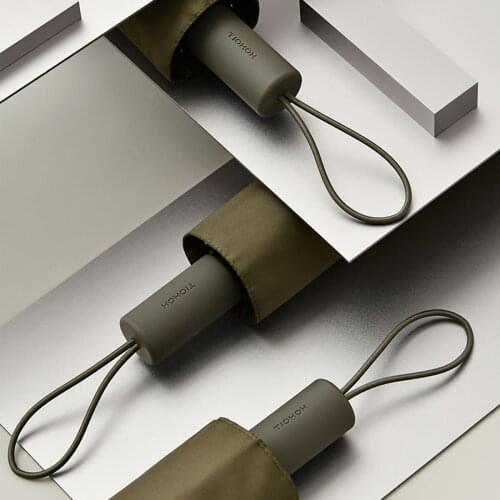 Tiohoh Folding Umbrella Rain Women Simple 8 Ribs Windproof Golf Umbrella Men 210T Pongee Cloth Clear Umbrella Manual Paraguas