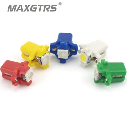 20X Auto T5 B8.3D LED Car 1 LED T5 B8.3 5050 12V BAX10S Speedo Bulb Dashboard Instrument Light Source Side Interior Lighting