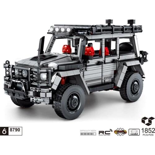 Technical 2.4Ghz radio Remote control vehicle building block scale BENZ ORV G63 model BRICKS rc toys collection FOR boys gifts