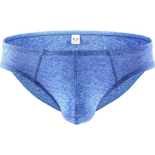 Men Underwear Solid Sexy Briefs Adult Breathable Underwear U Penis Pouch Underpants Apparel Briefs Gay S M L XL