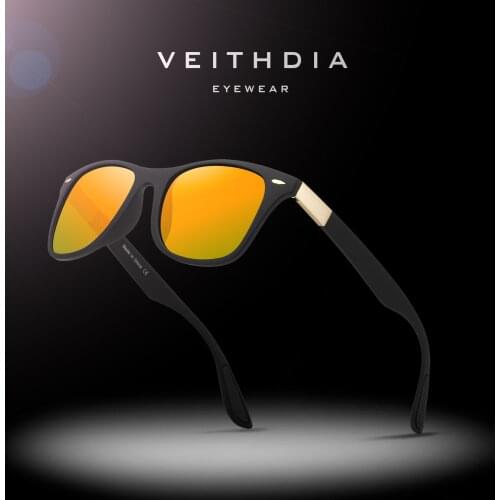 VEITHDIA Brand Square Photochromic Sunglasses Unisex Polarized Mirror Lens Vintage Day Night Dual Sun Glasses for Men Women 7029