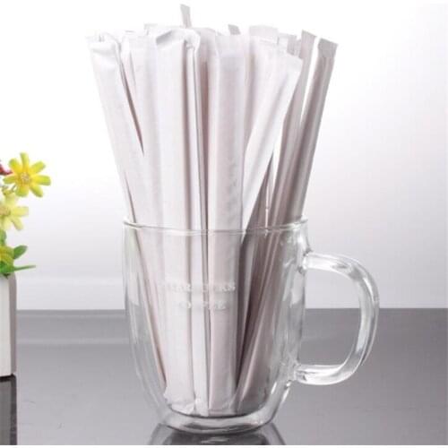 100PCS/Lot Coffee Blender Wooden Stick Disposable Beverage Blender Coffee Shop Bar Disposable Tool