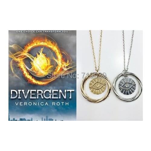 20pcs/lot Wholesale Hot Movie Charm Jewelry Divergent necklace The original Divergent inspired-The all knowing eye Erudite