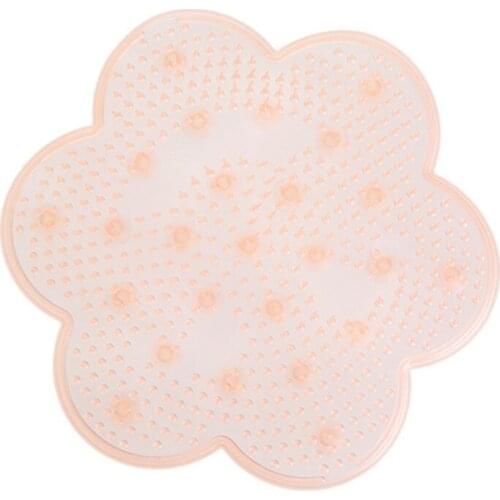 201 Silicone Bath Foot Massage Pad Mat Shower Massage Cushion Brush Suction Cup Bathroom Non-slip Bath Mat Anti Skid Pad