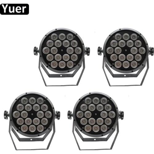 4Pcs/Lot 18x12W Colors RGBW 4IN1 LED Par Light DJ Disco Ball Music Light DMX512 Projector Stage Lighting Effect Lamp Lights