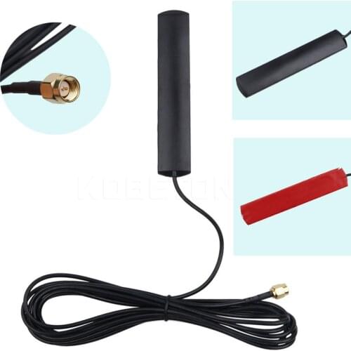Kebidumei 3M 3G SMA Antenna Aerial Amplifier 900/1800/2100MHz SMA Connector Internal Thread Adapter 3DBi 3-5V