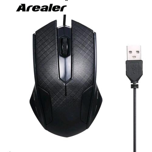 Arealer Wired Gaming Mouse 1600 DPI 3-Button USB Optical Mouse with 1.1M Cord Gamer Mice USB Computer mouse for pc laptop Gamer