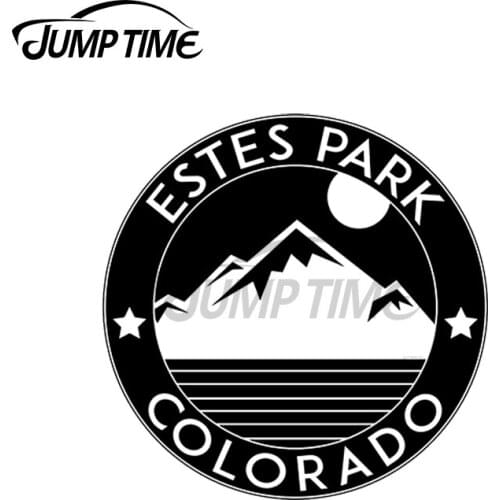 JumpTime 13 x 13cm Estes Park Colorado Rocky Mountain National Park Car Stickers Custom Printing Occlusion Scratch Travel Decal