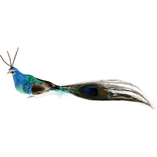 Creative Art Decor Gifts Small Foam Peacock Statue Birds Figurines Home Decor