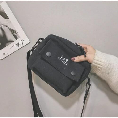 Fashion Messenger Bags for Women 2020 Brand New Canvas Shoulder Bags Female Casual Letters Students School Bags Handbags