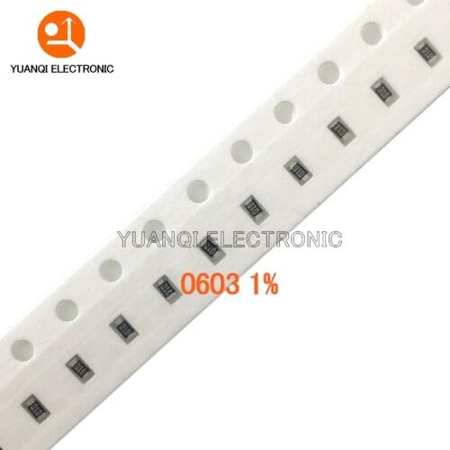 200PCS 1% 0603 SMD resistors assorted DIY kit set ,10 valueX20pcs=200pcs 1R00 R820 R750 R620 R500 R470 R330 R220 R150 R100
