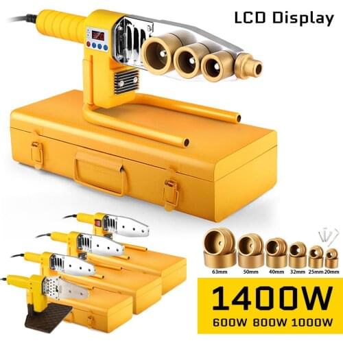 1500W Pipe Welding Machine Heating Tool Heads Set For PPR PB PE Plastic Tube PPR Welding Hot Melt Machine Temperature Control