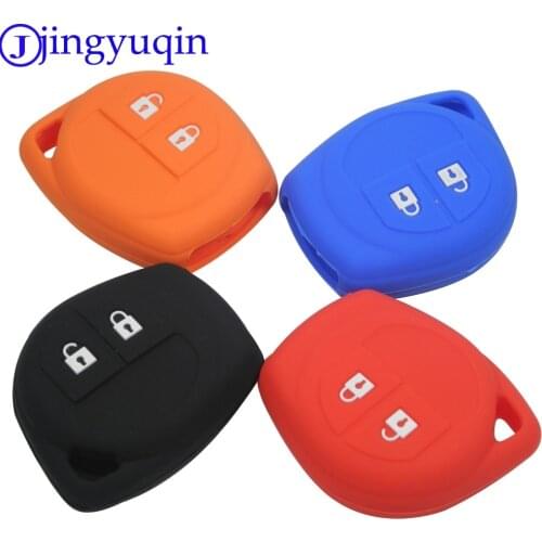 Jingyuqin New 2 Buttons Remote Silicone Rubber Car Key Case Cover For Suzuki SX4 Swift Vitara Holder Case