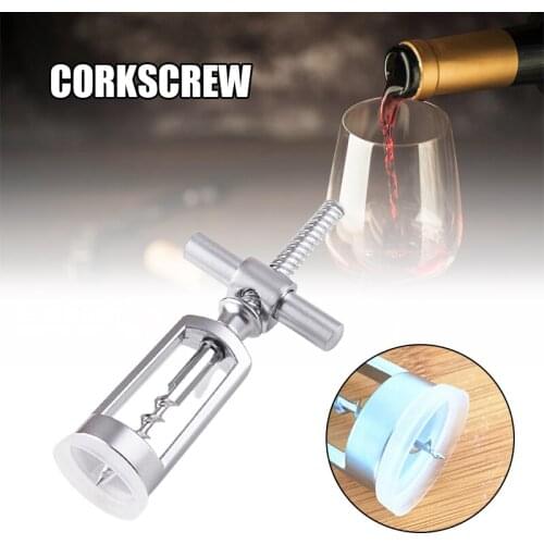 Wine Bottle Opener Effortless Manual Bottle Stopper Corkscrew Driller Remover for Kitchen Home Bar TS2