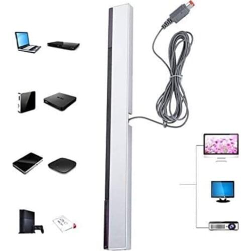 Wired Sensor Bar, Wired Infrared IR Signal Ray Sensor Bar,Replacement Infrared IR Ray Motion Sensor Bar For Wii U Console