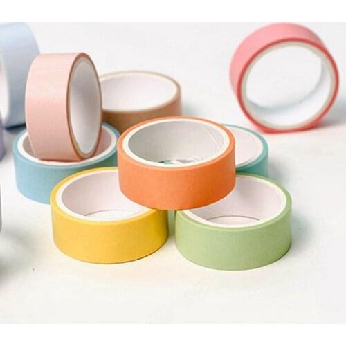12Rolls/Box Multicolor Washi Tape Scrapbooking Seal Paper Stickers DIY School Stationery Supplies Decoration Adhesive Label