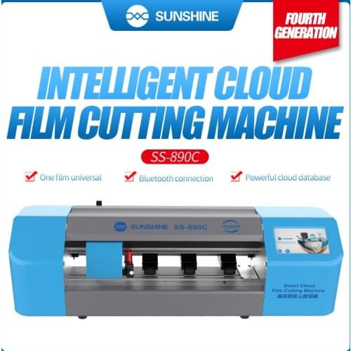 SUNSHINE SS-890C Intelligent Cutting Machine Mobile Phone Tablet Front Glass Back Cover Protect Film Cut Tool Protective Tape