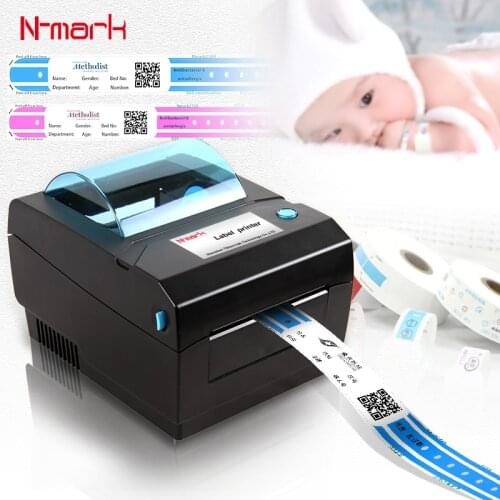 N mark Hospital silicone thermal label printer for hospital wristban C898 203dpi compatible with Zebra TSC Parameters
