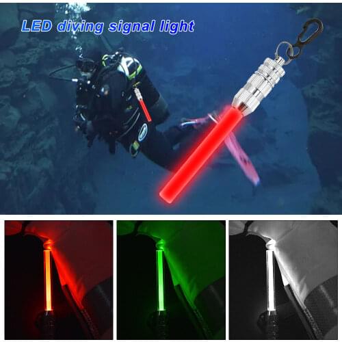 Underwater Indicator Light Safety Signal Light High Quality Bright LED Light Stick Scuba Night Dive Marker LED Torch Diving Ligh