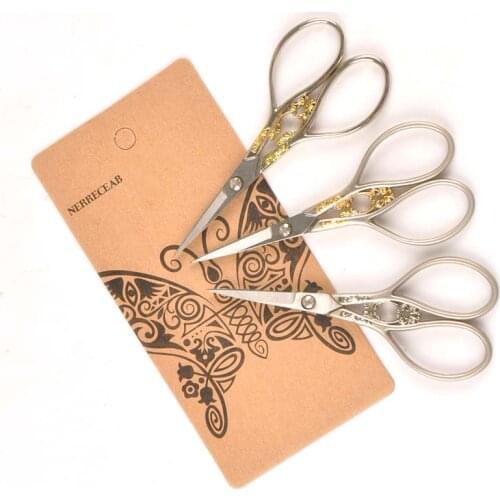 Embroidery scissor classic handicraft Fabric Antique stitch Craft DIY Cut Art cross Sewing Tailor Vintage European Retro