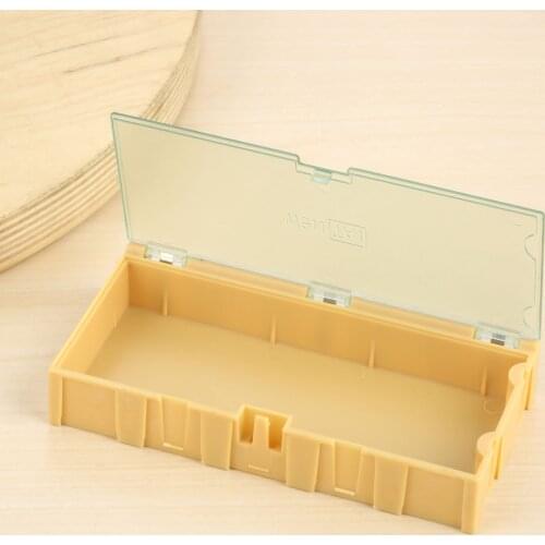 1Pc Professional SMT SMD Kit Electronic Component Parts Case Storage Box Small Objects Organizer Containers Tool Box 125*63*21mm