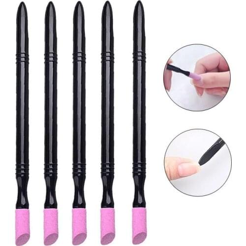 1Pc Quartz Stone Nail Cuticle Care Repair Scrub Remover Manicure Tool Stick Pen Remover Nail Art Pusher Polish Gel Salon Tools