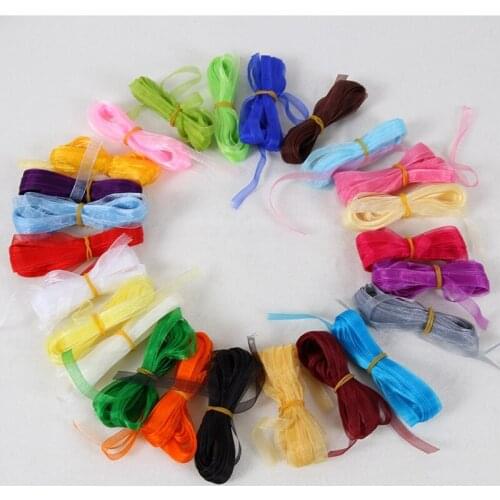 10 yards/lot) 1/4''(6mm) organza ribbons wholesale gift wedding Christmas decoration wrapping ribbons A