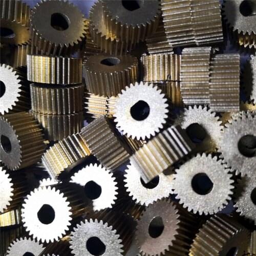 2PCS 0.5M 32T D-Hole 5.5MM Gear O-6MM Precision Model DIY Gear (Thick 8MM )