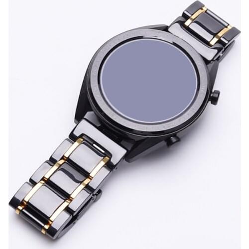 20mm 22mm Ceramic bracelet For HUAWEI Watch GT 2 2e /HONOR Magic Watch 2 For Samsung Galaxy Watch 3 Active 2 replacement strap