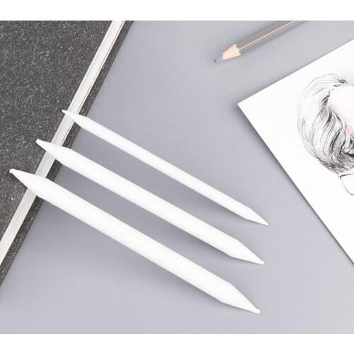 3pcs Blending Smudge Tortillon Stump Sketch 6 Sizes Art Drawing Tool Pastel New