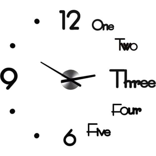 3d Wall Clock Diy Silent Creative Home Decor Large Decorative Accessories Wall Clocks Sticker Horloge Murale Home Watch 50KO544