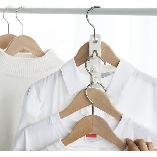 4pcs Closet Hanger Hook Organizer Space Saving Magic Multi-Port Baby Clothes Drying Rack Storage Rack Holder Plastic Coat Hanger