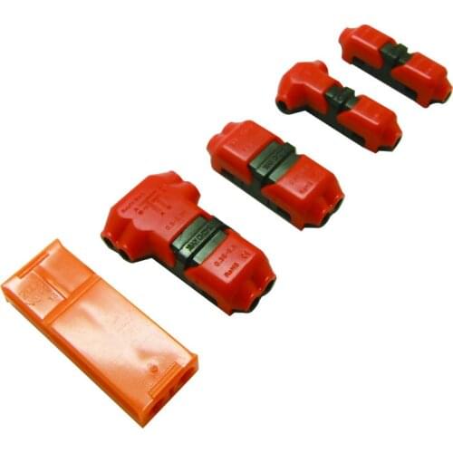 5set Multi-type connector universal Compact Wire Wiring Connector T SHAPE Conductor Terminal Block Wire connector