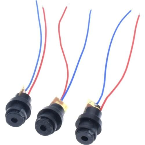 50pcs DC 4.5V Laser Head Module Laser Dot Diode Red Plastic Gyro Module Best Price