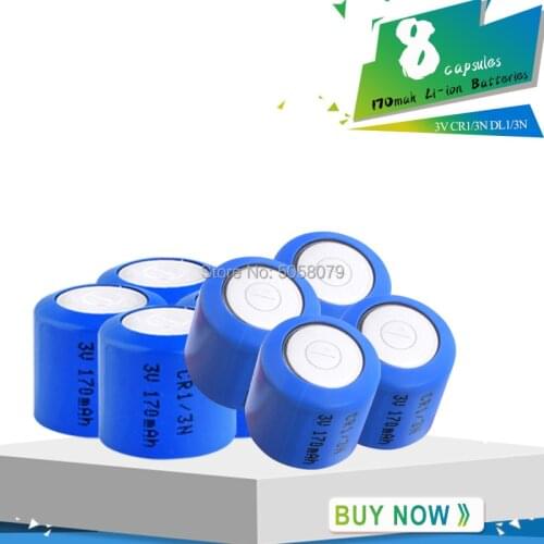 8pcs CR1 3N CR11108 CR1/3N CR-1/3N CR-13N K58L 13N 1/3N 3V lithium battery for Camera Glucometer